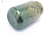 IMG 1946  Peinture Or sur base Noire et Candy Bleu sur une partie du bocal. Le tout sous un vernis brillant.